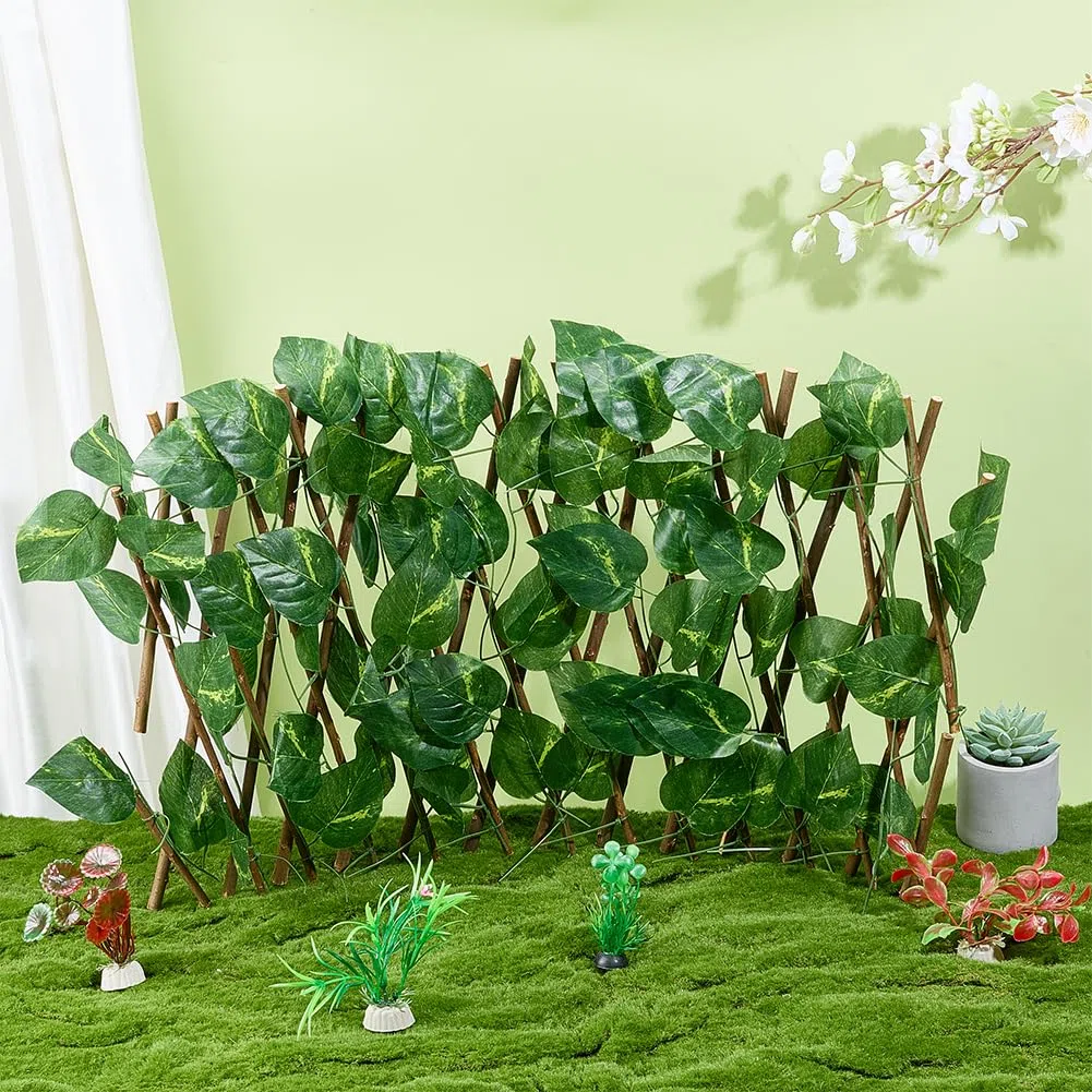 OLYCRAFT 5 plantas artificiales para acuario con 6 ventosas de plástico, juego de decoración de peces, plantas acuáticas artificiales para cangrejo ermitaño, peces dorados, peces luchadores
