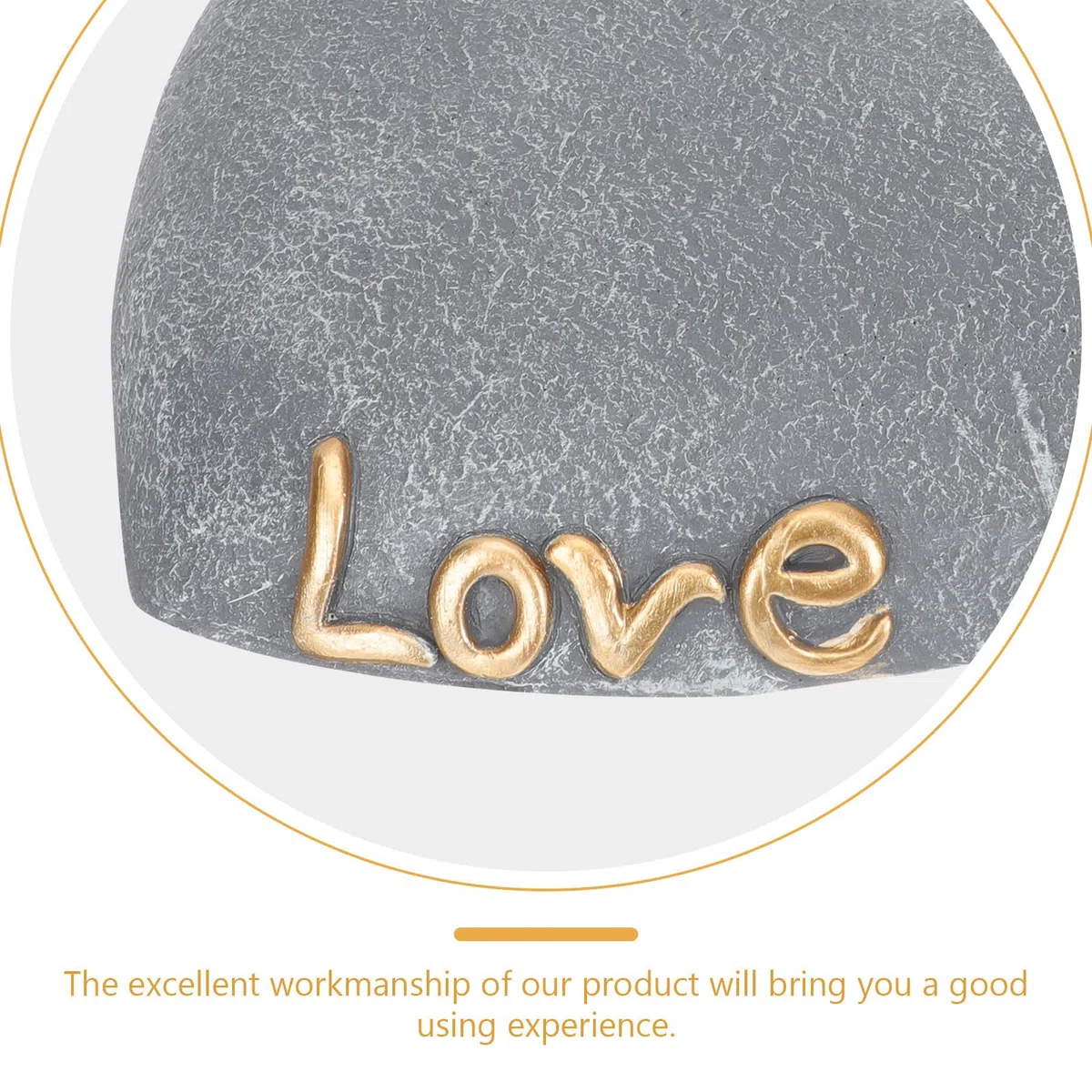 Lápida Conmemorativa en Forma de Corazón para Gato y Cachorro, de Resina Resistente para Jardín y Sala, Espacio para Foto Decorativa