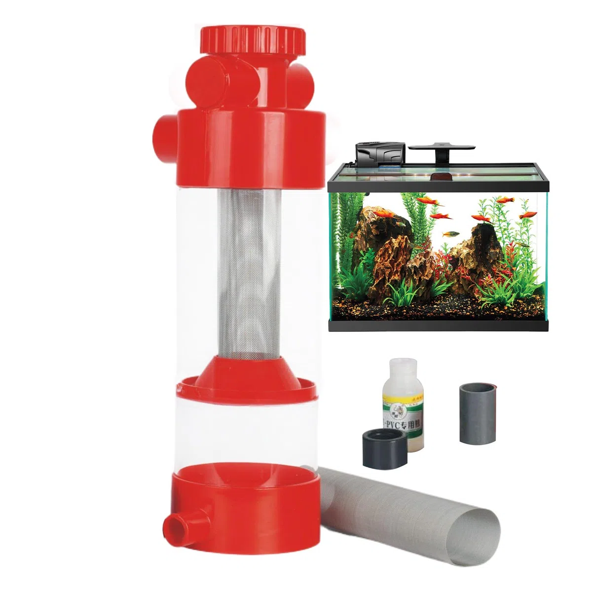 Filtro Recogedor de Cacas de Peces Recolector de Excrementos para Pecera | Separador Externo para Acuario Limpieza y Filtración