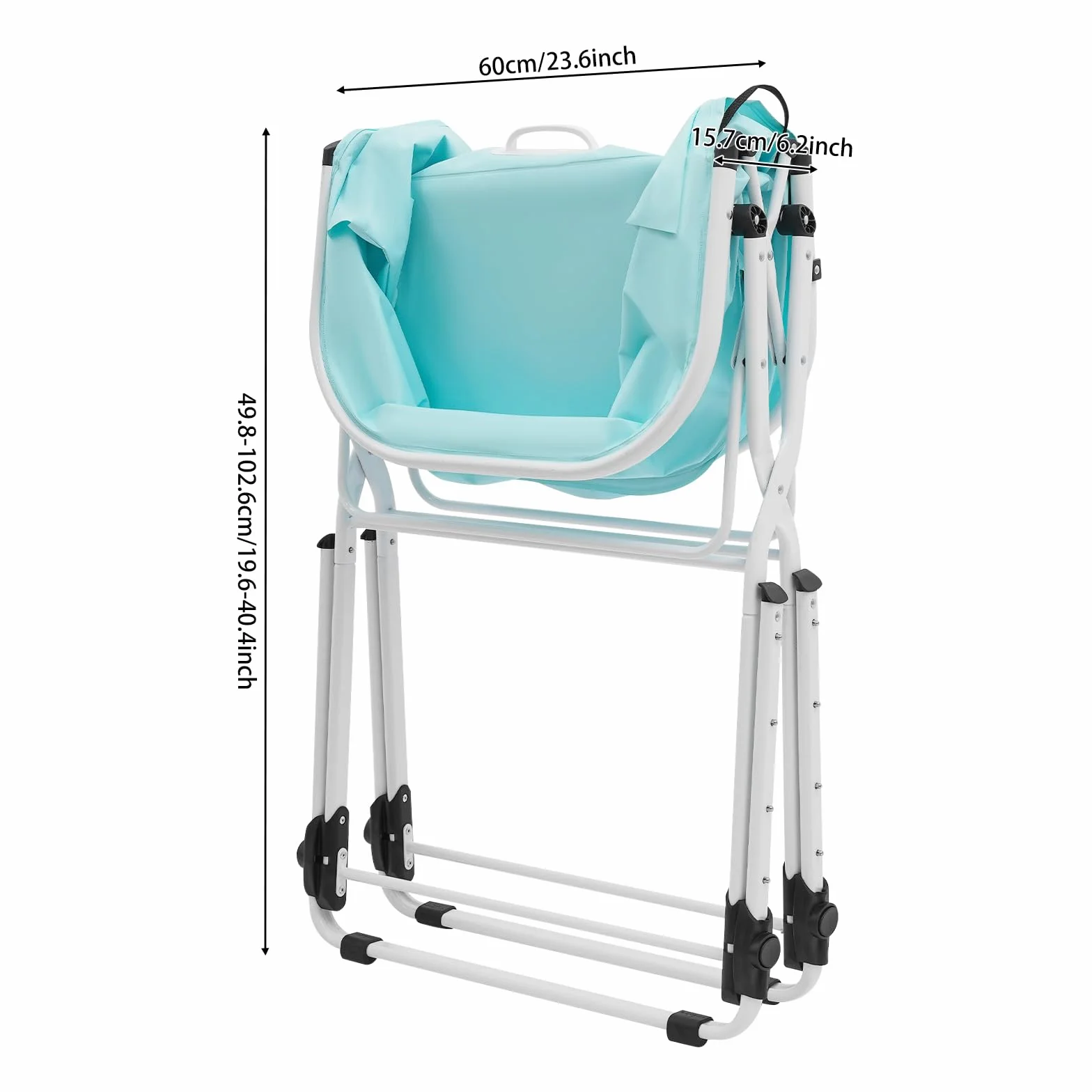 Bañera para Perros MEELRYD, Bañera Elevada para Mascotas, Ajuste de Altura de 70-100cm, Bañera Plegable para Perros con Tubo de Drenaje, para Perros y Gatos Pequeños a Medianos, Máx. hasta 68KG
