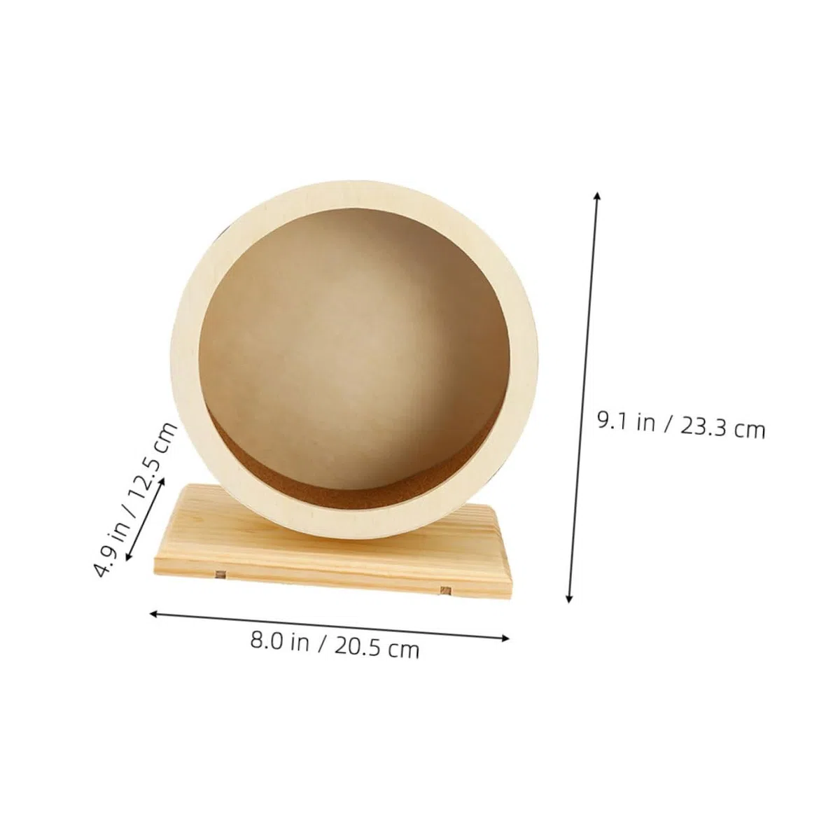 Mobestech 2 Piezas Rueda para Hámster de Madera con Superficie de Corcho y Silenciosa Ruedas Resistentes para Ejercicio de Cobayas Chinchillas y Pequeños Roedores