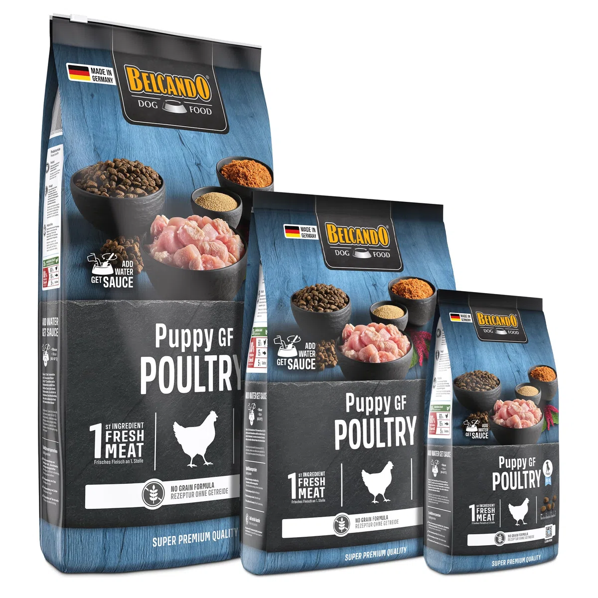 Belcando Puppy GF Poultry [12,5 kg] Alimento para Cachorros sin Cereales | Alimento seco sin Cereales para Perros | Alimento Completo para Cachorros de hasta 4 Meses de Edad