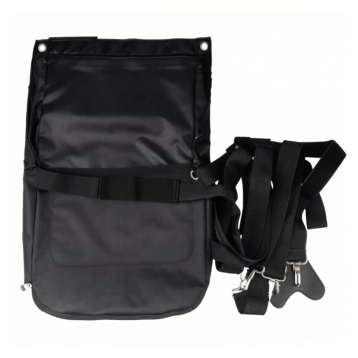 Bolsa Tela Oxford con Correa Ajustable Reforzada Metálico para Jinetes, Equitación, L