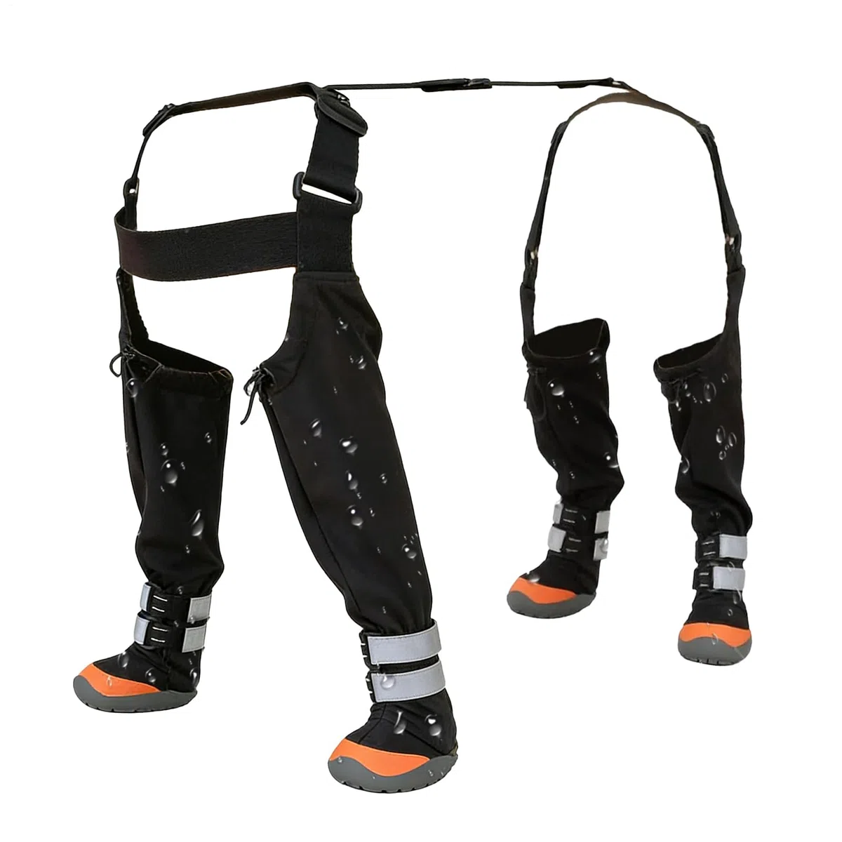 Botas con Arneses para Perros Protector Impermeable Antideslizante