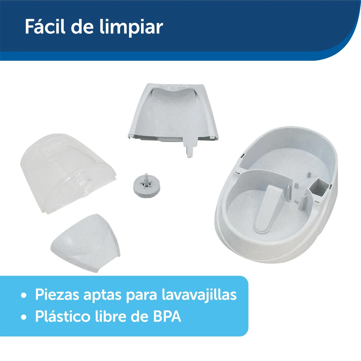 PetSafe Drinkwell Platinum Fuente para Mascotas | Agua Corriente, Sin BPA, Capacidad 6,3 Litros