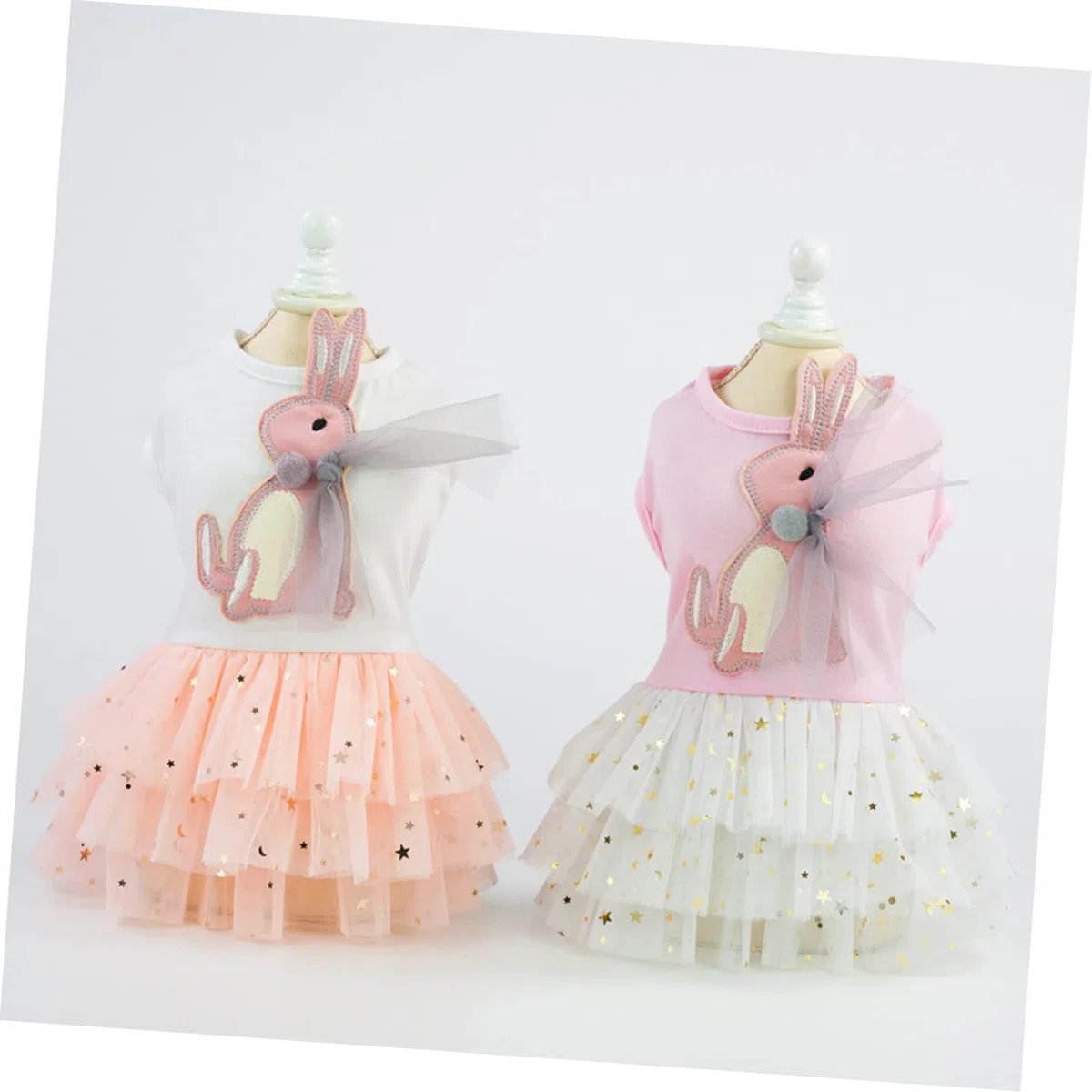 BESPORTBLE 3 Piezas Tela Fiesta Linda Ropa Ropa Gato Ropa para Perros pequeños niña Falda Vestidos Ropa Fiesta para Mascotas Vestido para Rosa