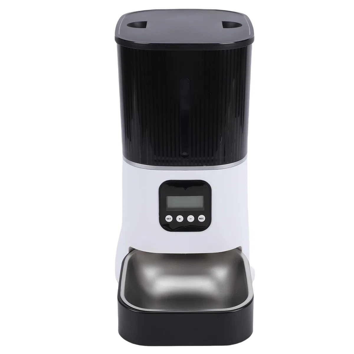 Haofy Comedero Automático para Perros Dispensador de Alimentos para Mascotas Programable con Capacidad de 6 litros con Pantalla LCD para Gatos y Perros de Interior Fuente de Alimentación Doble para