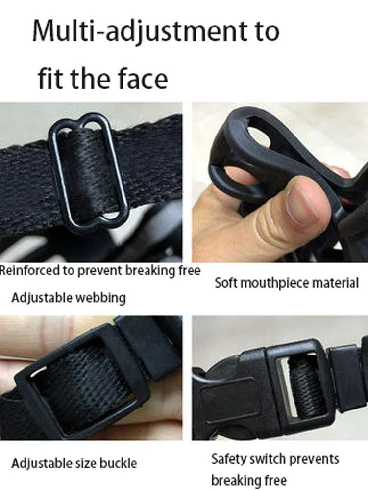 Bozal para Perros, bozal Protector Multiusos para Perros, bozal de Entrenamiento para Perros domésticos, Adecuado para el Aseo, Caminar en el Parque