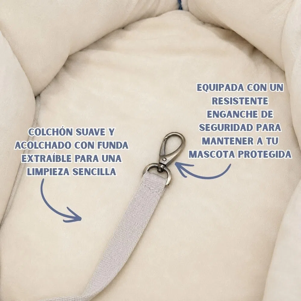 Bolsa transportadora para Perros pequeños con Cama de Viaje | Tails of Glory: transportín para perros y gatos, cómodo para viajes y desplazamientos diarios.