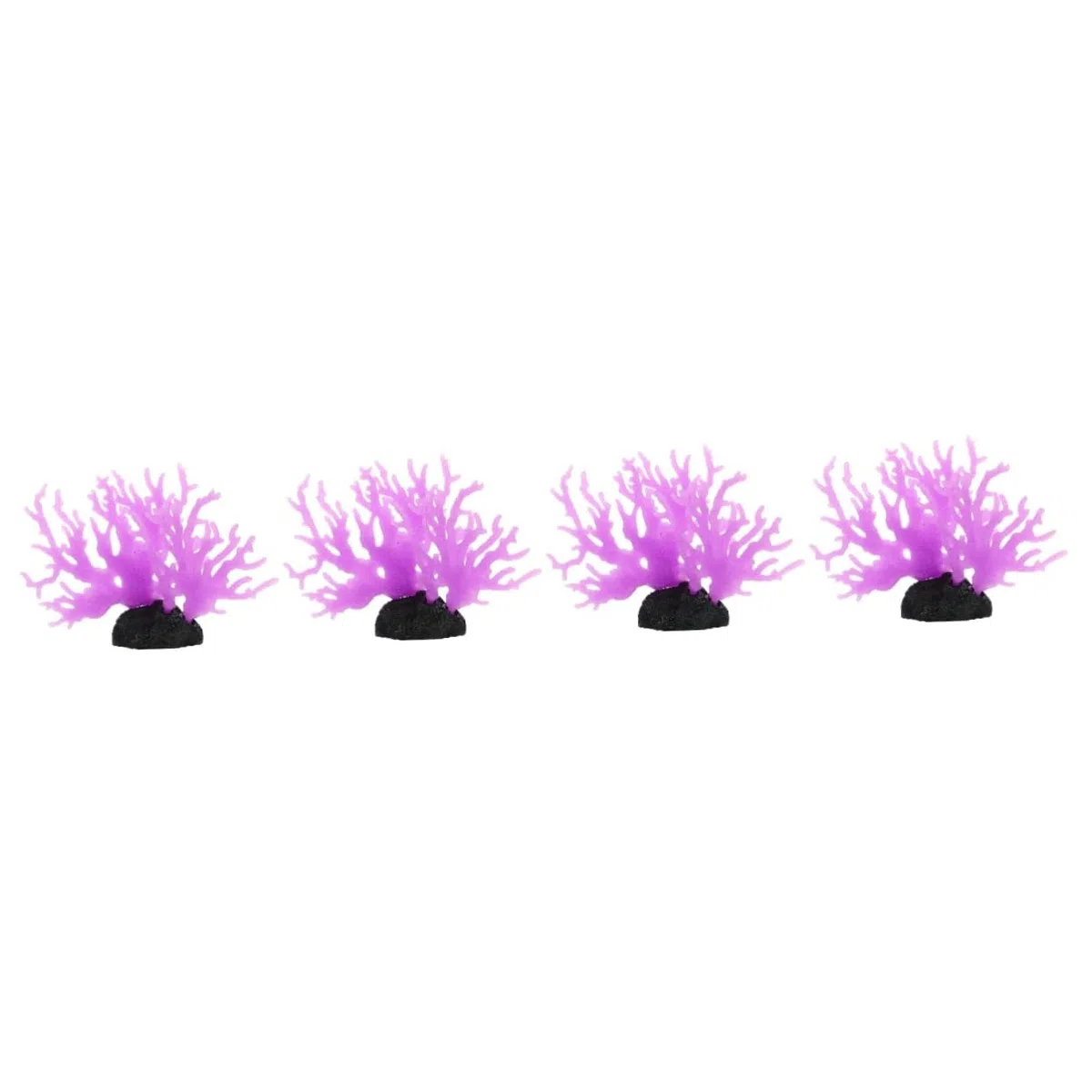 Sosoport 4piezas Adorno De Coral Artificial para Acuarios Decoración Simulada De Coral Vivid para Peceras Marino Lujoso Diseño Creativo y Elegante Material y Resistente para Decorar