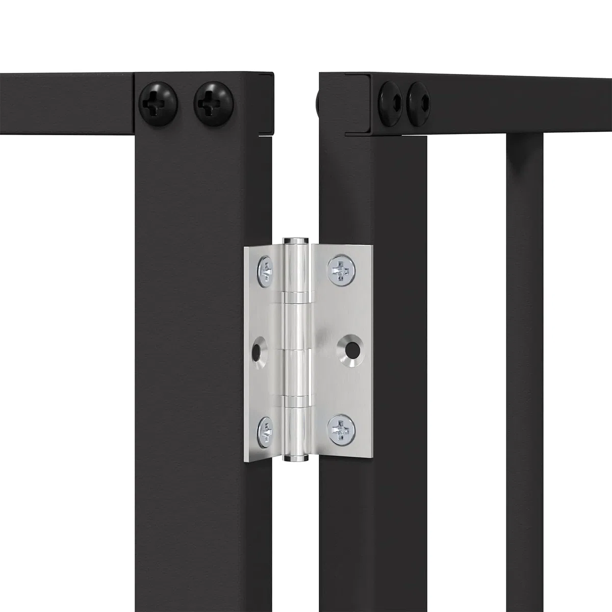 Portería para perros, 8 unidades, acero galvanizado negro, 80 x 100 cm, plegable y portátil, para cachorro y perro, para interior y exterior, protección de seguridad durante el juego y el