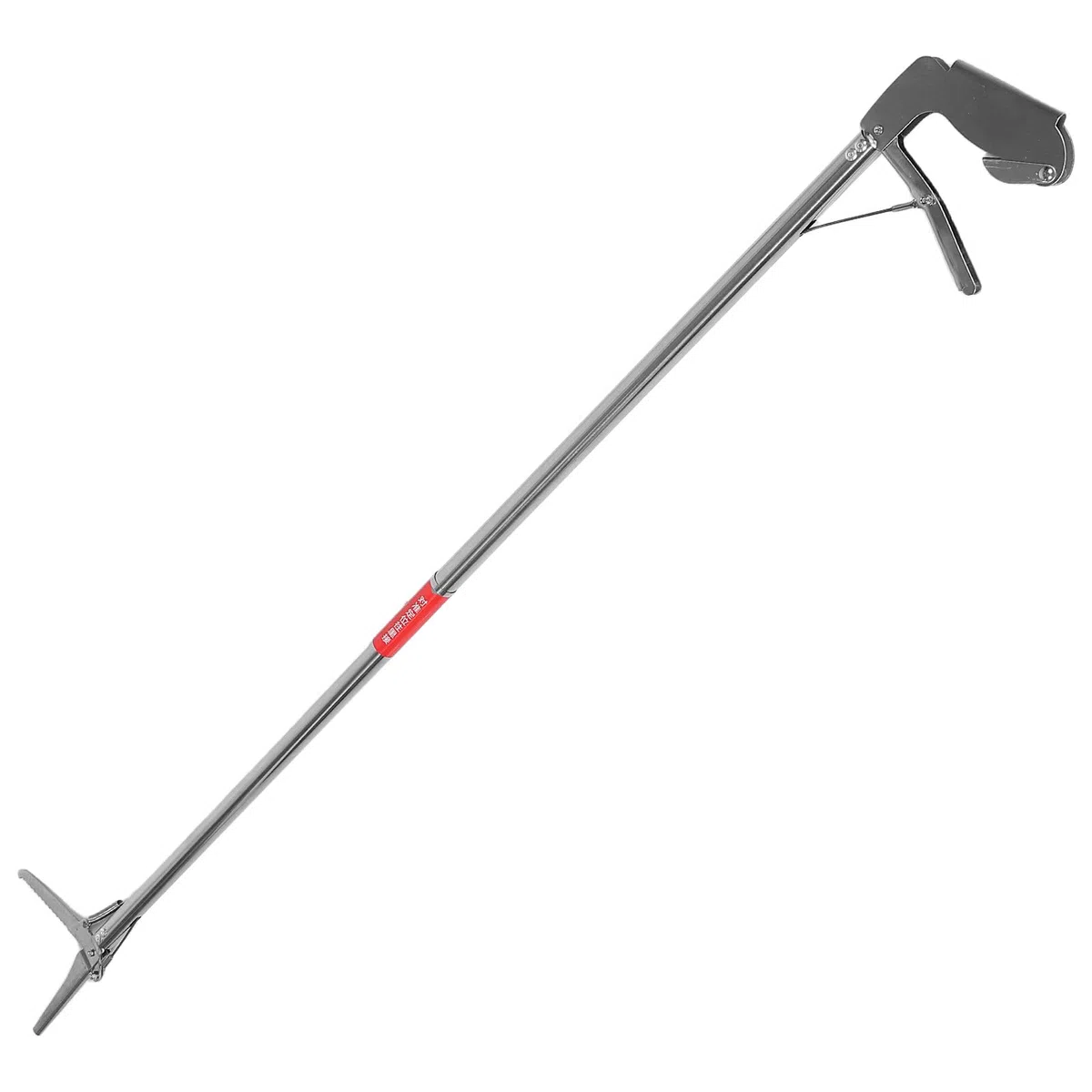 KALLORY Agarrador de Serpientes de Acero Inoxidable de 120 CM Boca Recta y Diseño Plegable, Herramienta Resistente para Captura de Reptiles y Uso en Pesca al Aire Libre