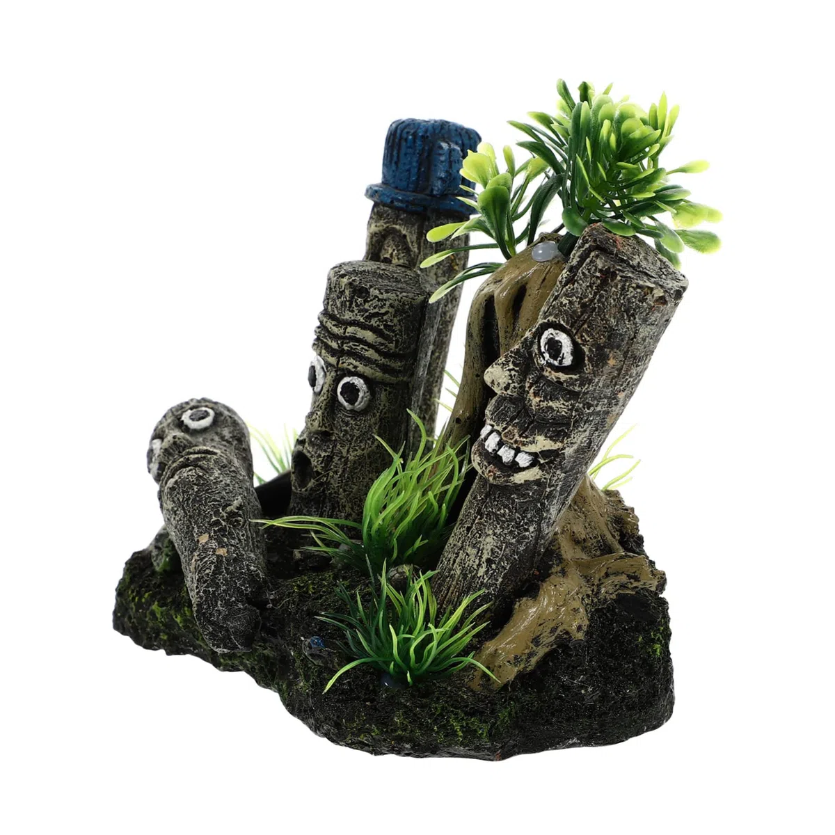 TOYANDONA 2 Piezas Pecera Paisajismo Decoración Cueva De Escondite del Acuario Decoración De Cuevas Artificiales Suministros Decorativos para Acuarios Pecera Falsa Resina