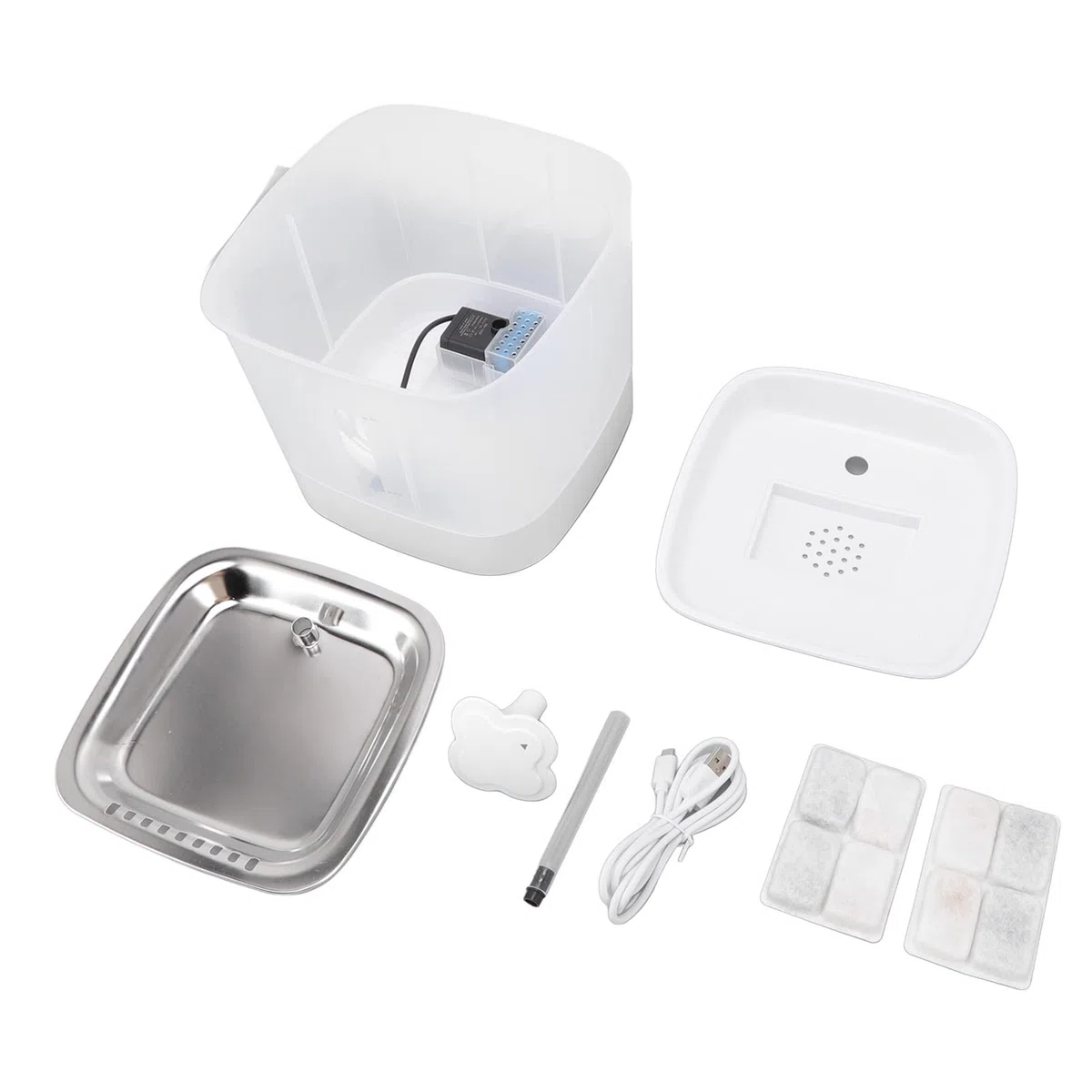 Fuente de Agua para Mascotas, Dispensador Automático de Agua para
