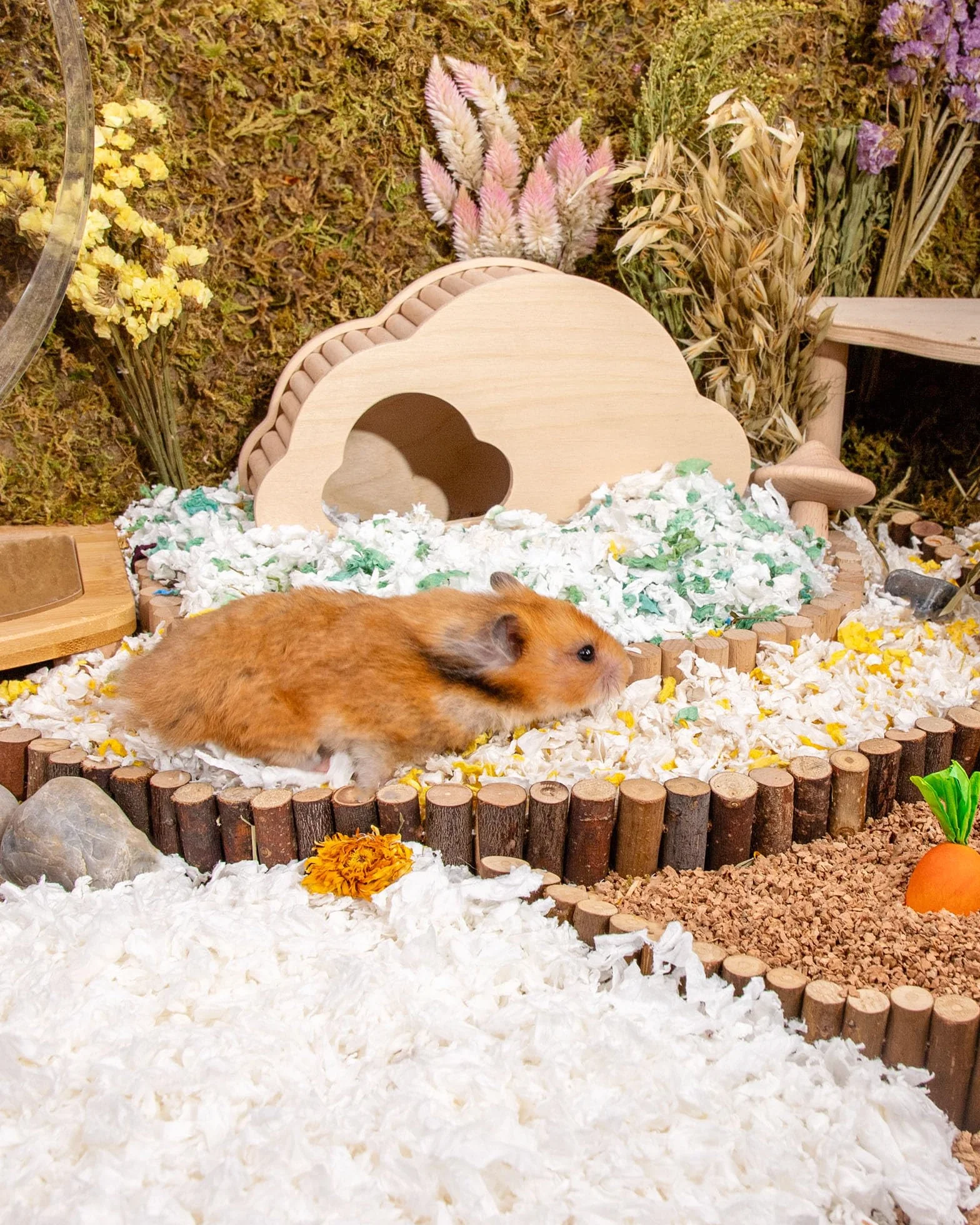 Niteangel Aspen - Ropa de Cama de hámster para hámster Enano Sirio, jerbo, ratón, Rata, Conejo, cobaya, Chinchilla, Erizo u Otras Mascotas pequeñas (65 L, Ropa de Cama de Papel Blanco)