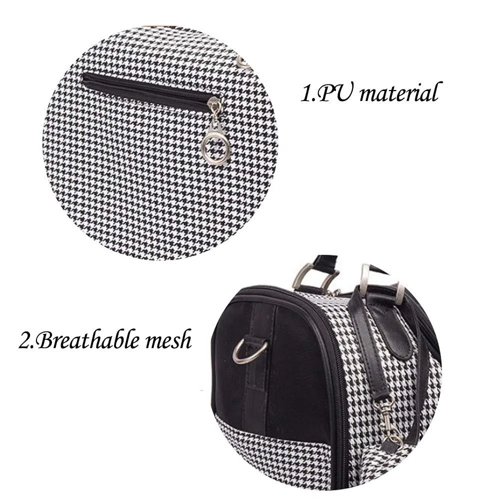 Jaula Portátil para Perros, Bolsa de Mensajero Plegable con Cojín Lavable, Utilizada para la Caja luz Viaje para Mascotas