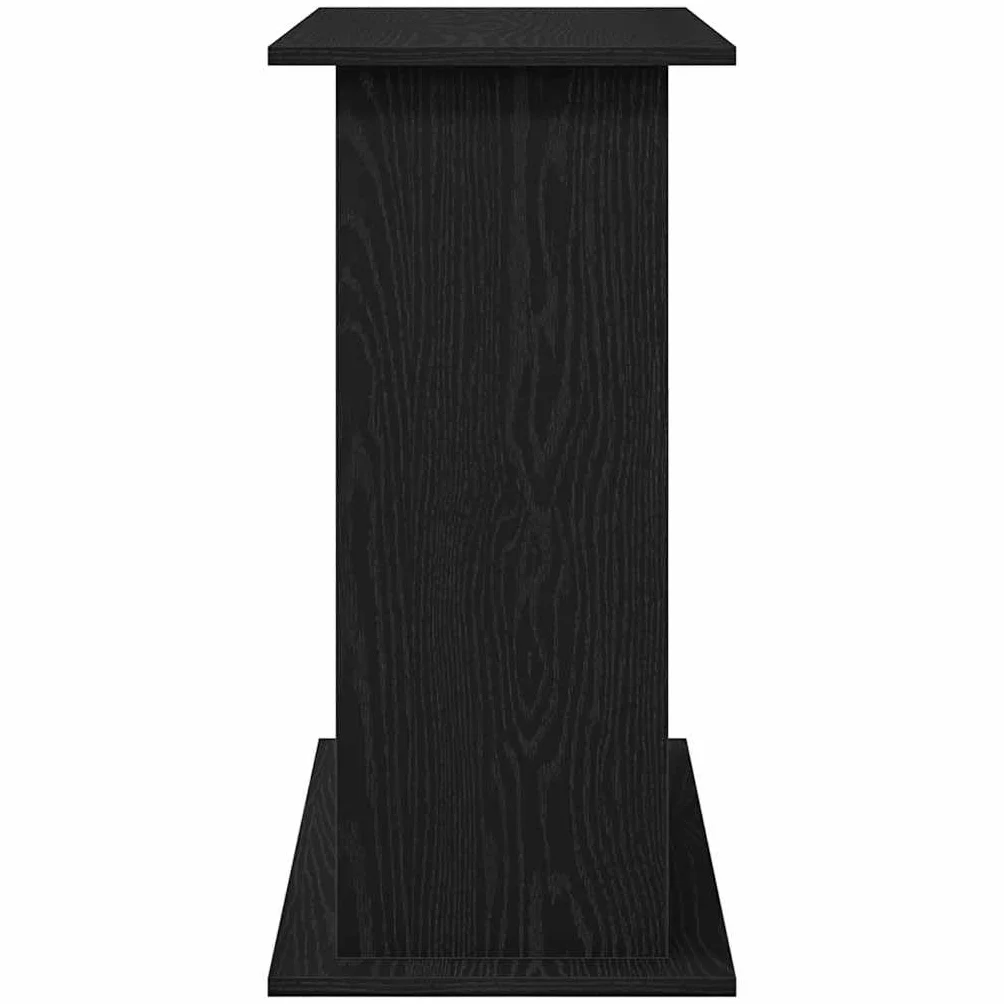 Soporte para acuario, madera negra, 81 x 36 x 73 cm, con espacio de almacenamiento y almacenamiento estable para accesorios de acuario y peces en el salón, dormitorio, oficina