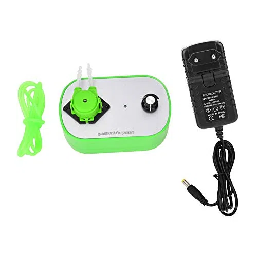 Bomba Peristáltica G628-1 con Velocidad Ajustable, Motor 12V DC, Cabezal Extraíble, 100-240V, para Laboratorio y Acuario