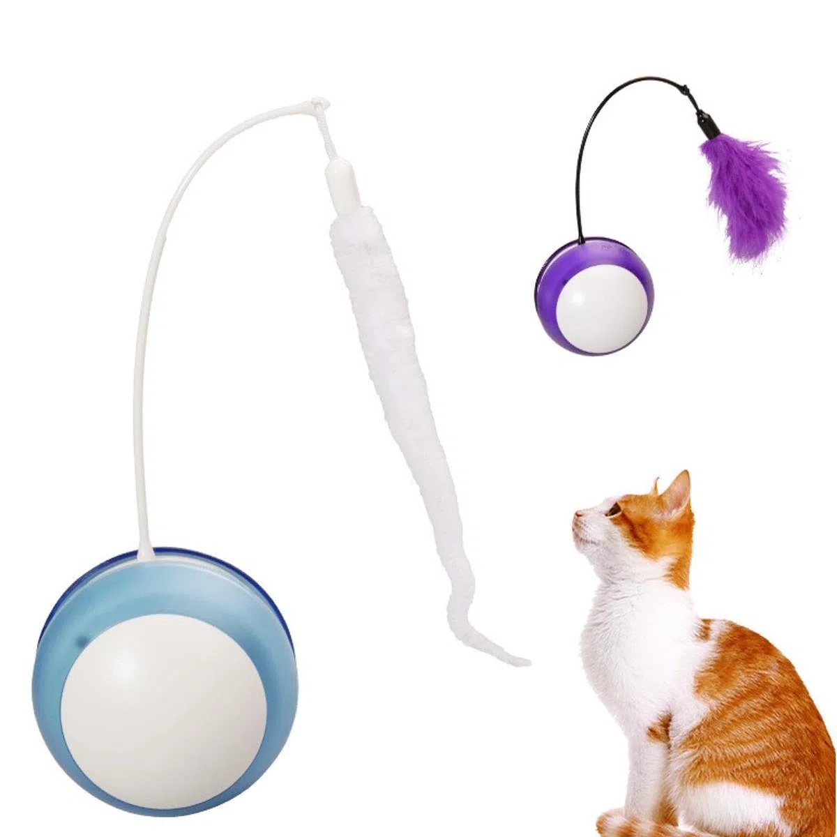 Juguete Interactivo para Gatos, Pelota Giratoria para El Entretenimiento Y Ejercicio de