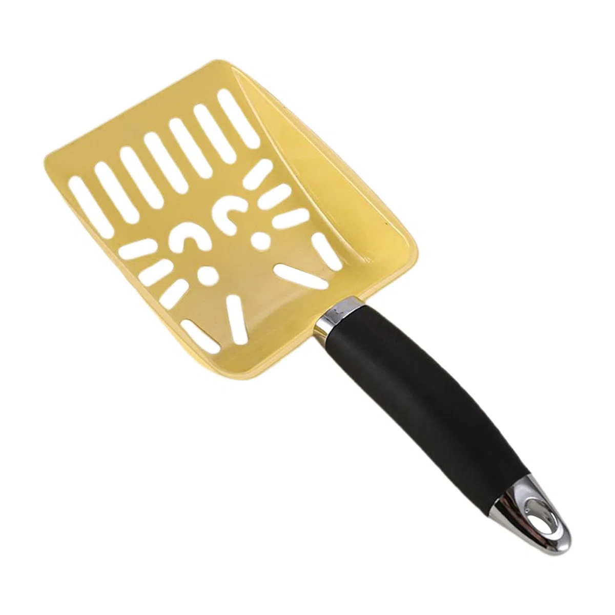 Pala para Arena de Gato, Pala for Arena portátil de Acero Inoxidable con Mango for Inodoro, Bandeja for Aprendizaje, Interior y Exterior