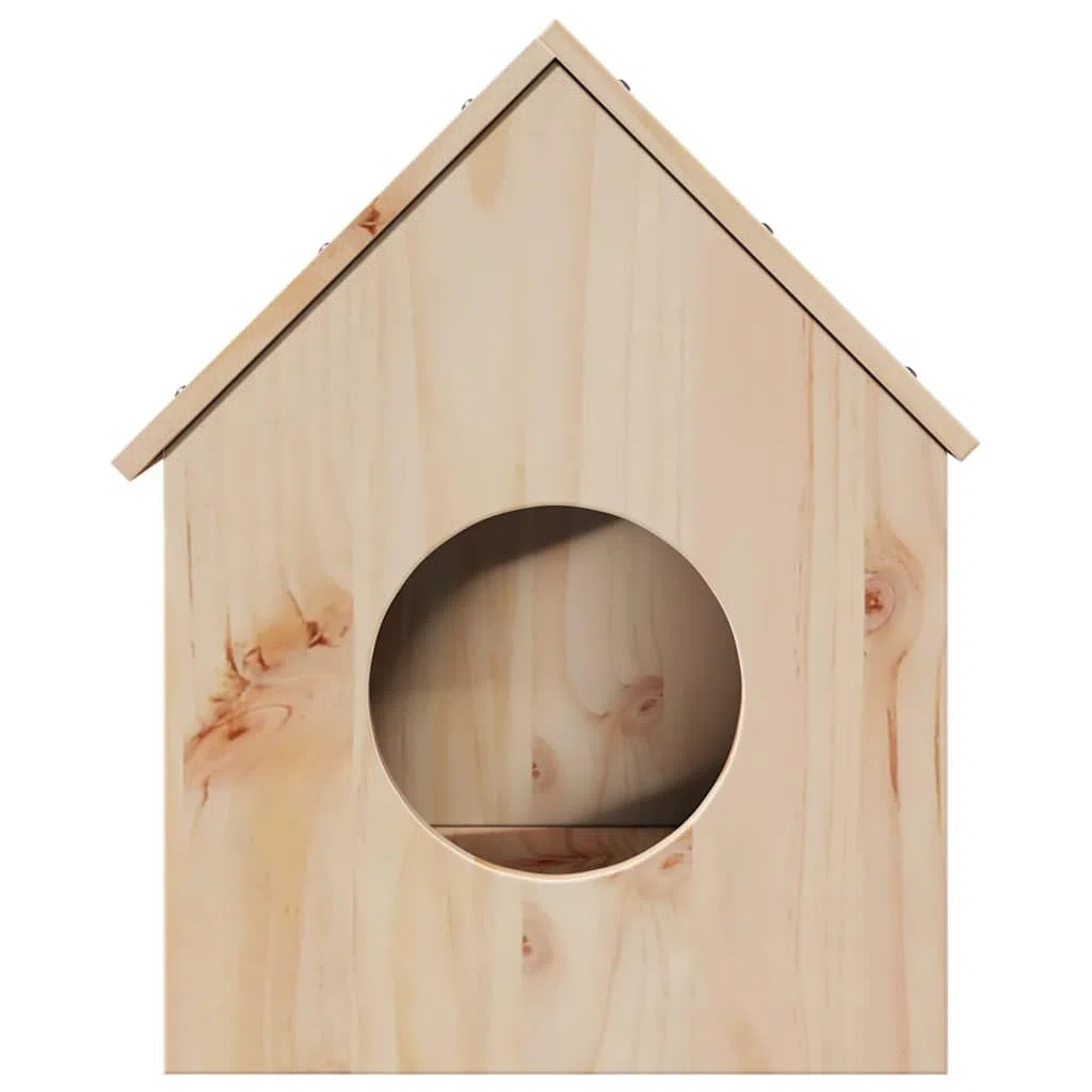 Genérico Casa para Gatos Madera Maciza Pino 41x50x50 cm,Producto para Mascotas y Animales,Productos para Mascotas,Productos para Gatos,Mobiliario para gatos-859295