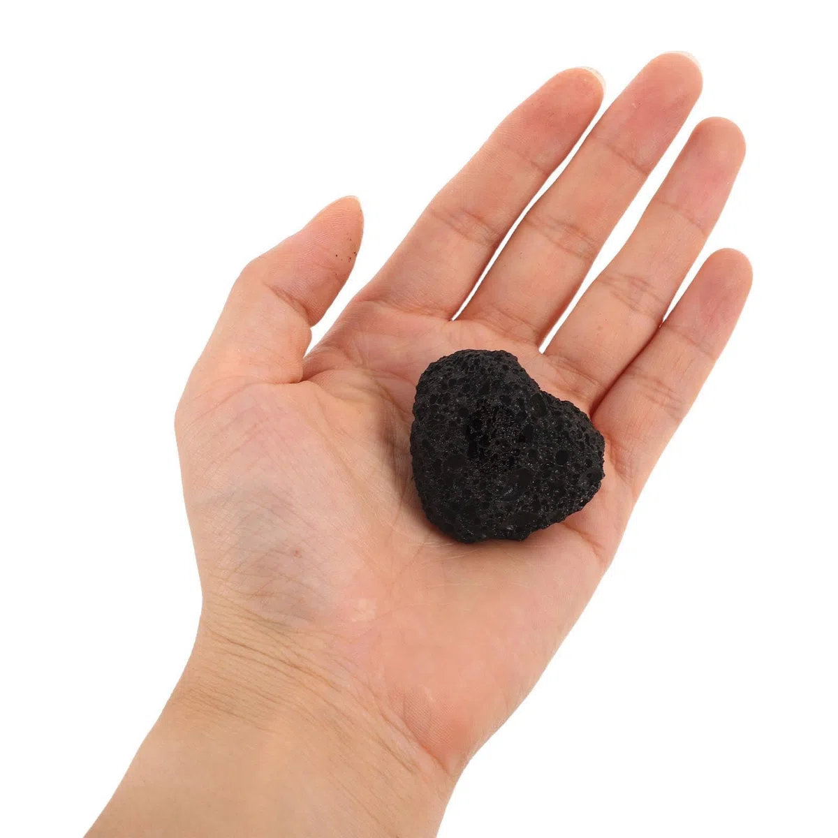 ifundom Arena de Piedra Volcánica Negra para Acuario, Grava Uniforme de 1kg Adecuado para Plantas Acuáticas y Bettas, Decoración Natural para Tanque de Peces