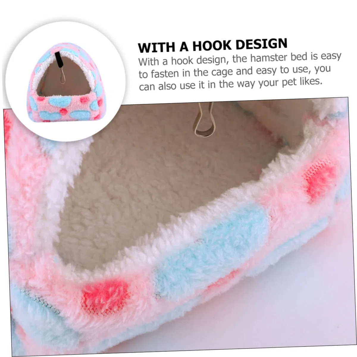Mipcase Casa De Conejillo De Indias Conejos Accesorios 5 Uds Térmico para Suspensión Montaje S Guinea Cama Animales Roedores Polar Casa En Hámsters Colgando Accesorios para Conejos