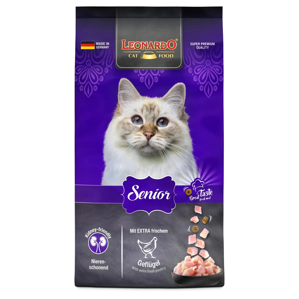 Leonardo Senior [7,5 kg] Alimento seco para Gatos Mayores | Alimento Completo para Gatos Mayores a Partir de Aproximadamente 10 años de Edad