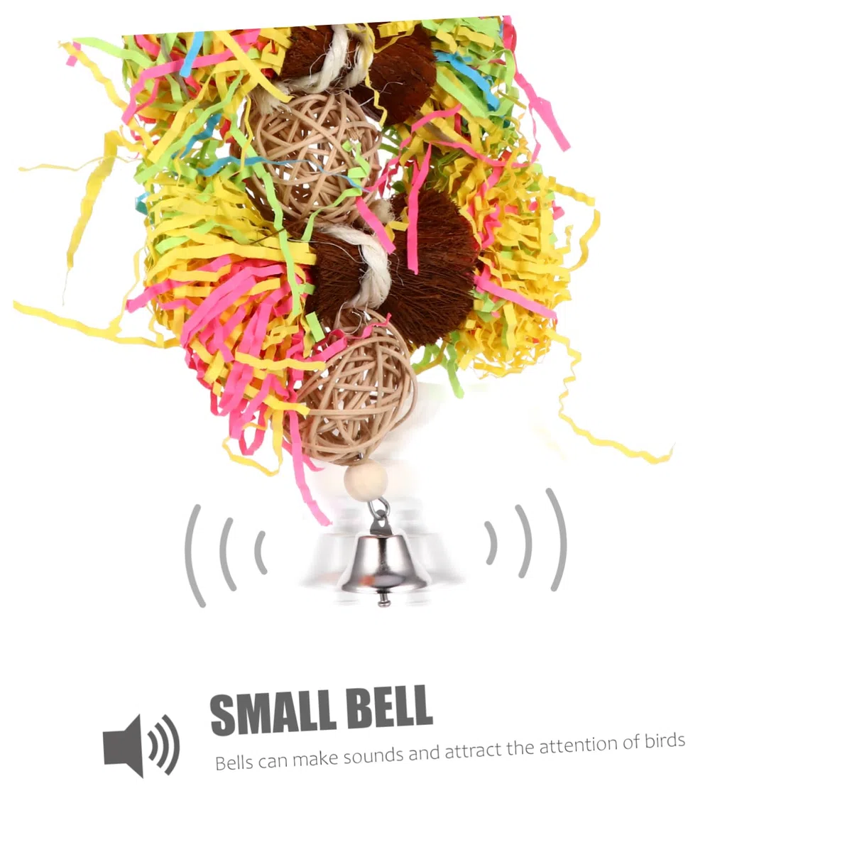 BESPORTBLE 9piezas Juguetes Colgantes para Aves Juguetes Masticables Coloridos para Periquitos y Loros Accesorios Interactivos para Jaulas De Aves