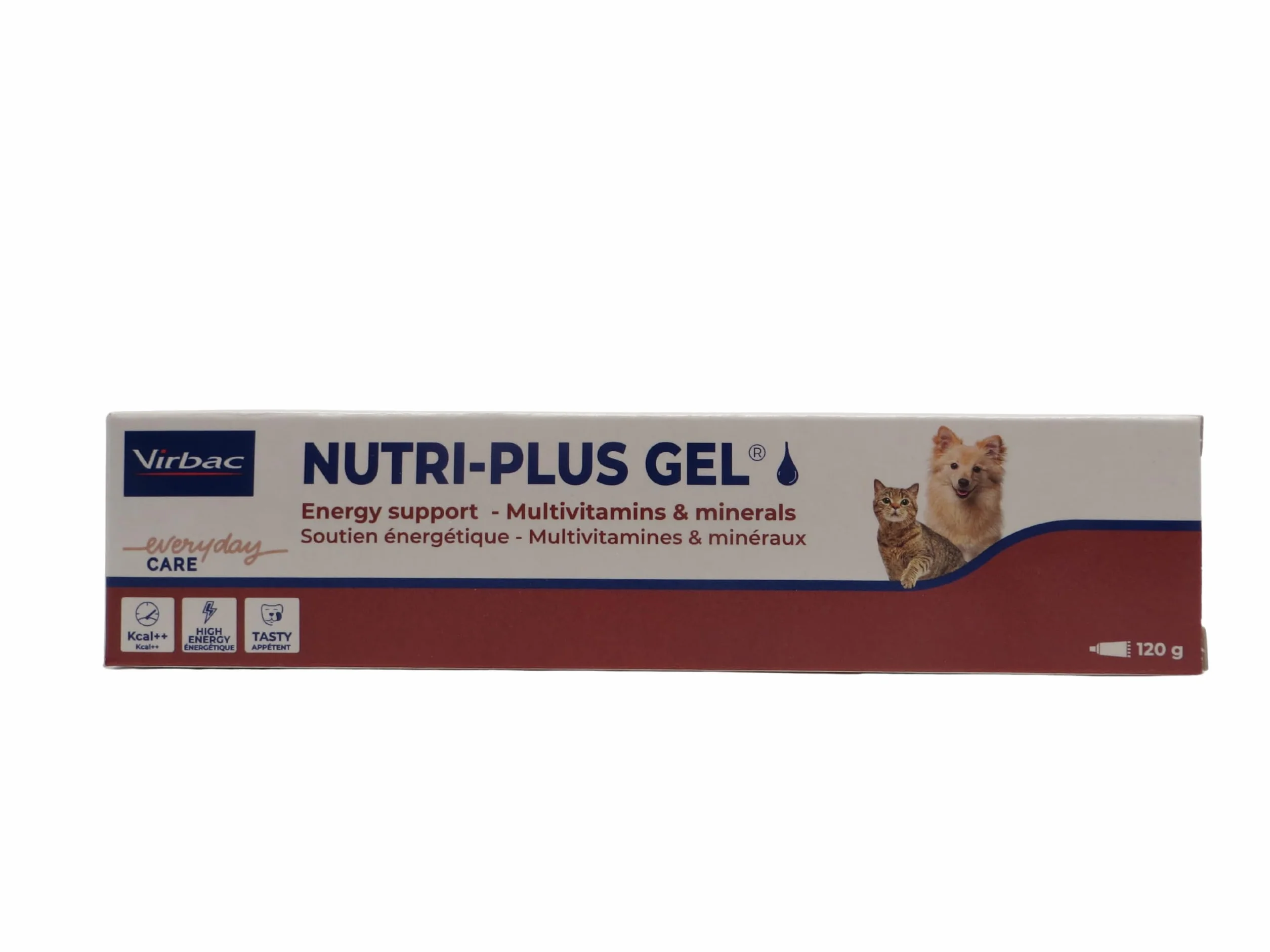 Virbac Nutri-Plus Gel | Pack de 4 | 4 x 120 g | Suplemento dietético para Perros y Gatos | Fuente concentrada de energía