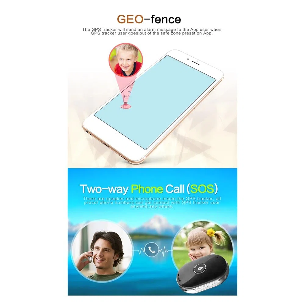 Localizador GPS Impermeable para Mascotas, Rastreador WiFi Impermeable para Mascotas, Mini Rastreador para Perros