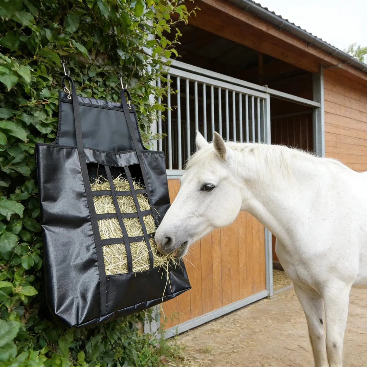 Bolsa De Heno Para Caballo Robusta, Antidesgarro y Fuerte Capacidad de
