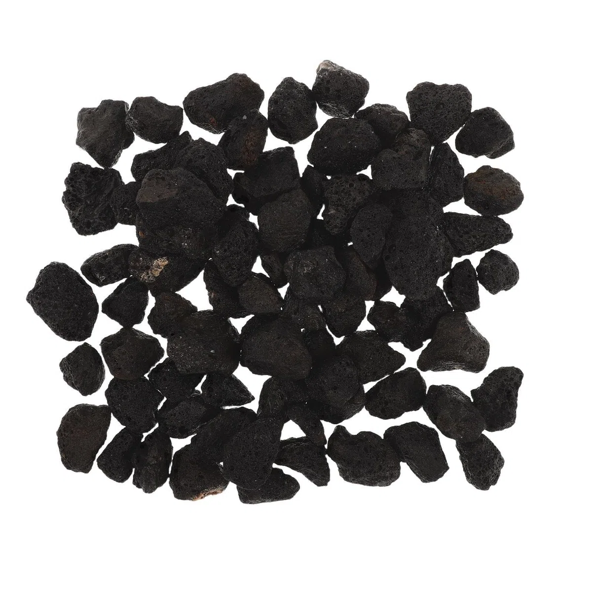 ifundom Arena de Piedra Volcánica Negra para Acuario, Grava Uniforme de 1kg Adecuado para Plantas Acuáticas y Bettas, Decoración Natural para Tanque de Peces