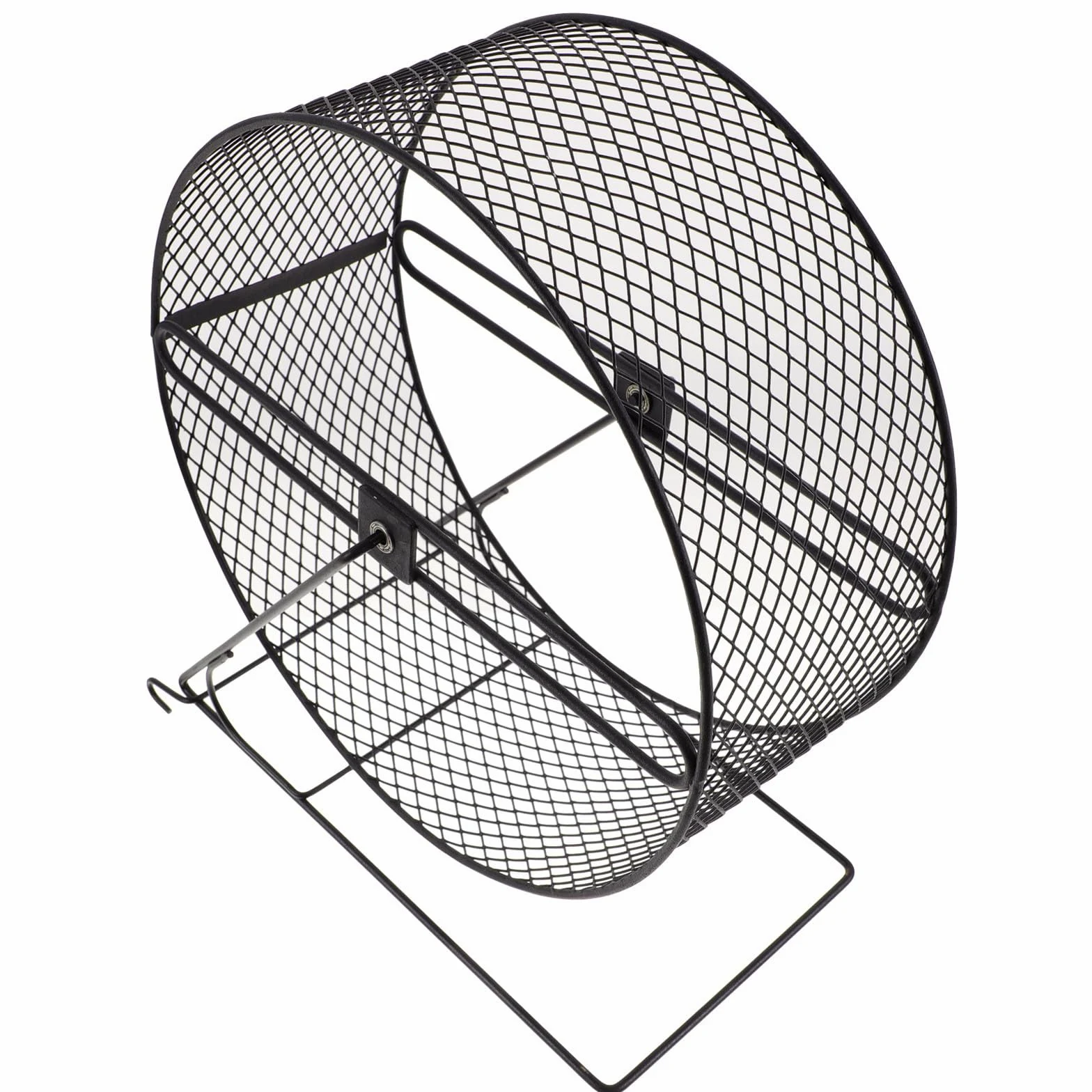 Alipis Rueda de Ejercicio Silenciosa para Hámster y Chinchilla Rodillo de Hierro Negro 26 CM para Pequeños Roedores Juguete de Entrenamiento y Entretenimiento para Mascotas Pequeñas