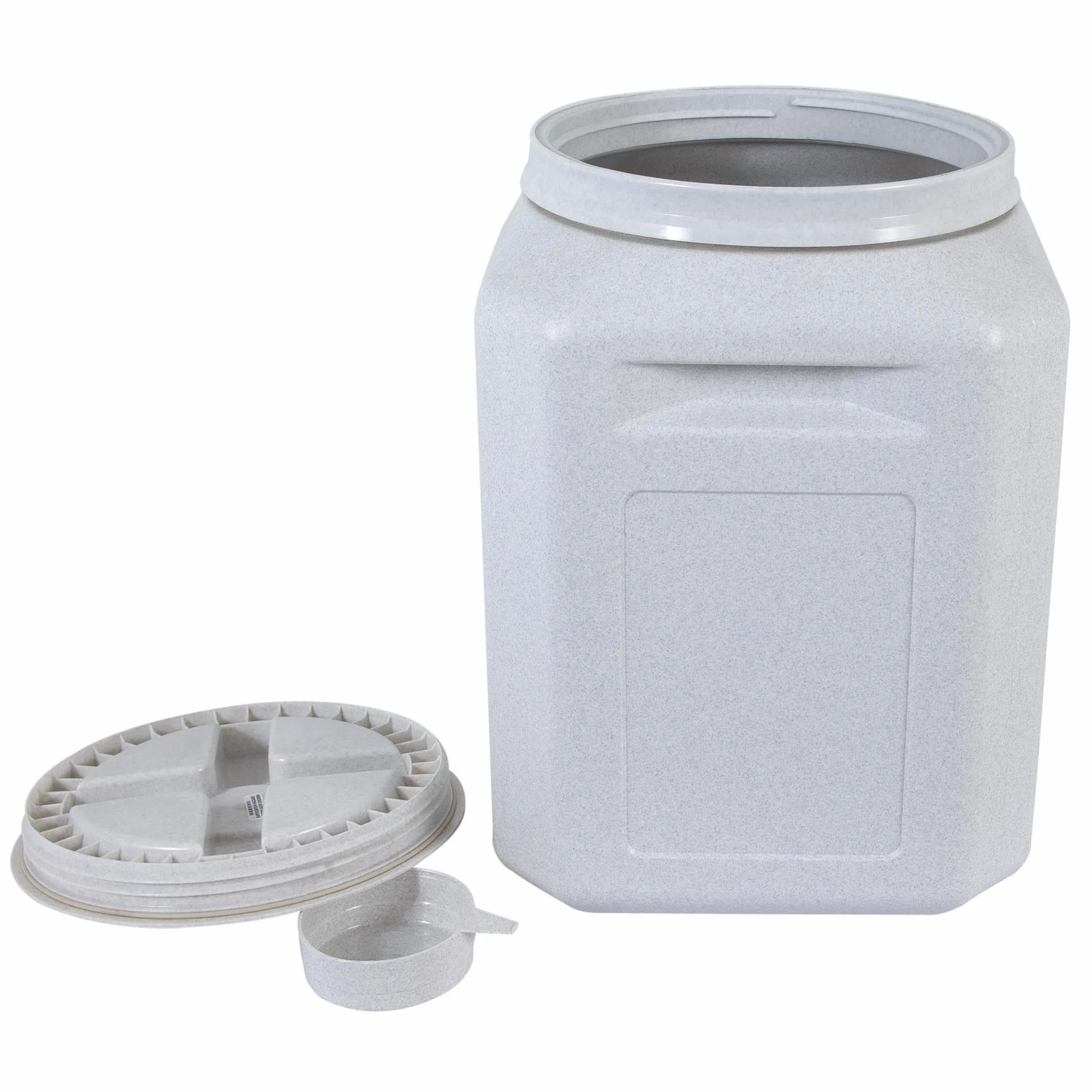 Gamma2 Vittles Vault Outback contenedor de almacenamiento de alimentos para mascotas, gris, 50 libras