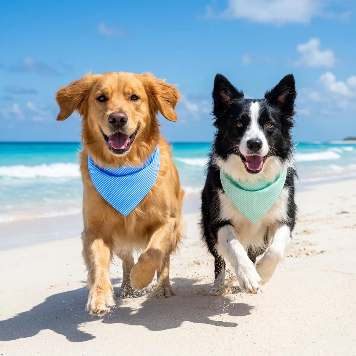 Pañuelos reversibles BL&GN para perros de primavera (2 unidades), accesorios duraderos para vacaciones de perros extragrandes