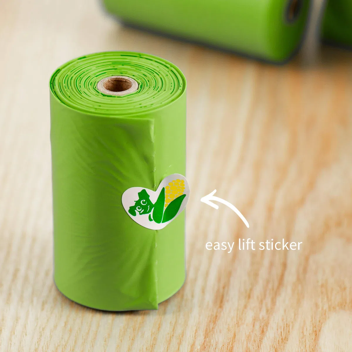 Bolsas para excrementos compostables certificadas, bolsas para excrementos a base de plantas para perros, bolsas de basura sin perfume – a base de vegetales, extra gruesas con 100% a prueba de fugas