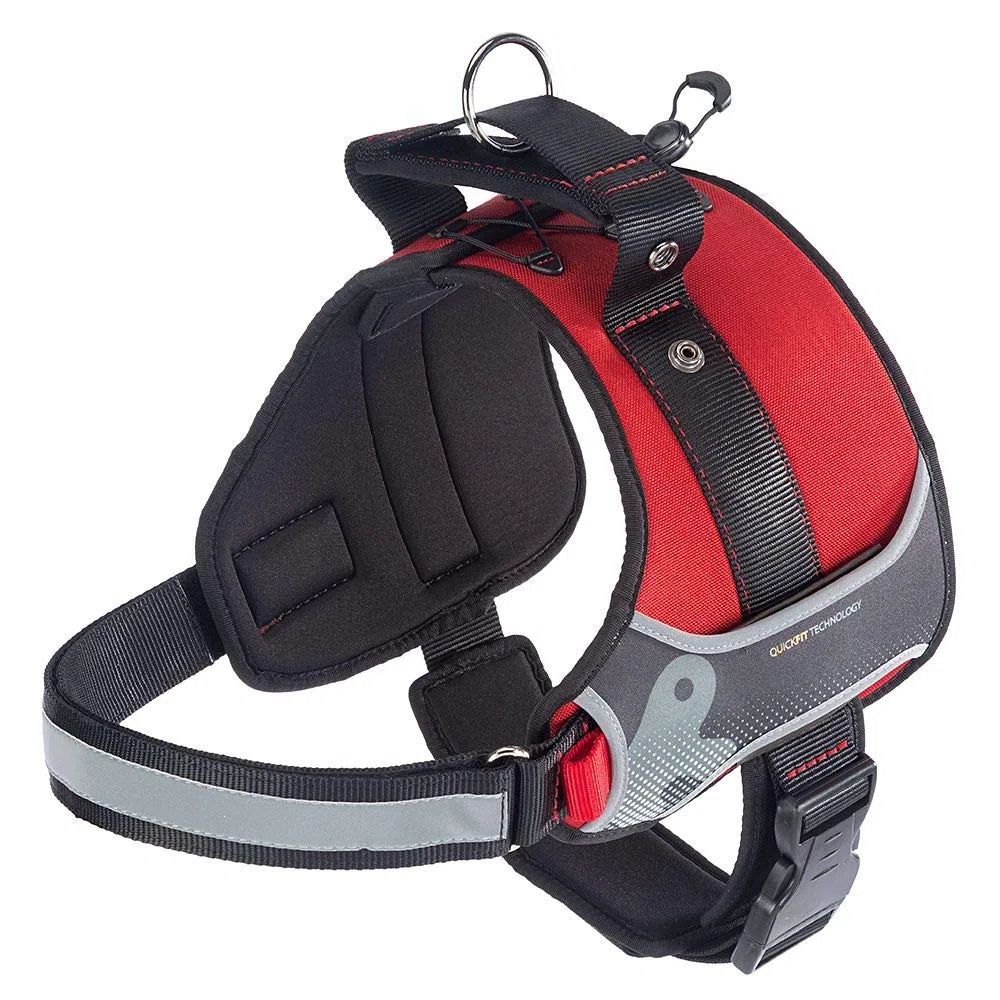 Ferplast Arnés para Perros Hercules XXL, Acolchado, Resistente, Anti-rasguños, Visible en la Oscuridad, con Asa