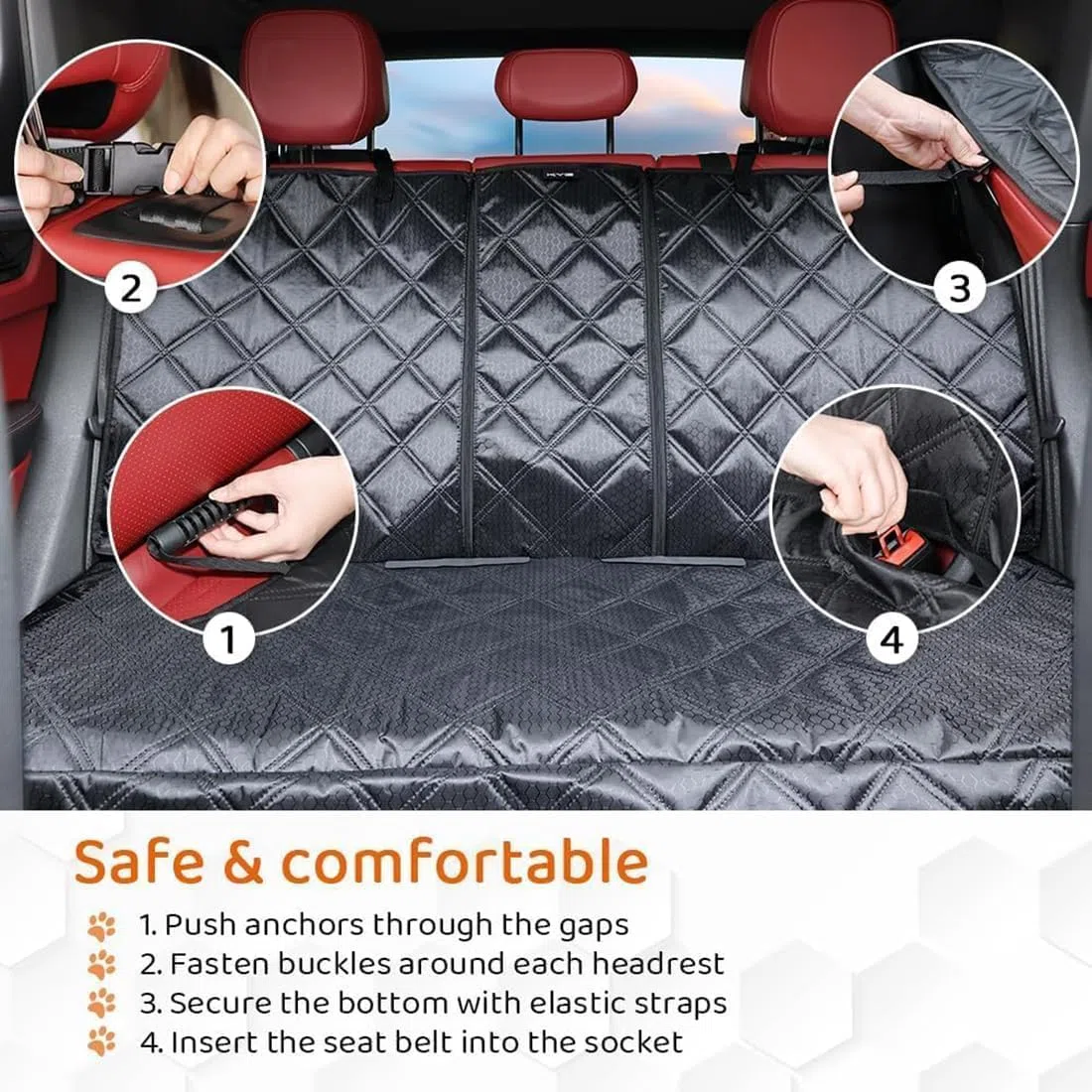 Funda Asiento Coche Perro para VW T-Cross