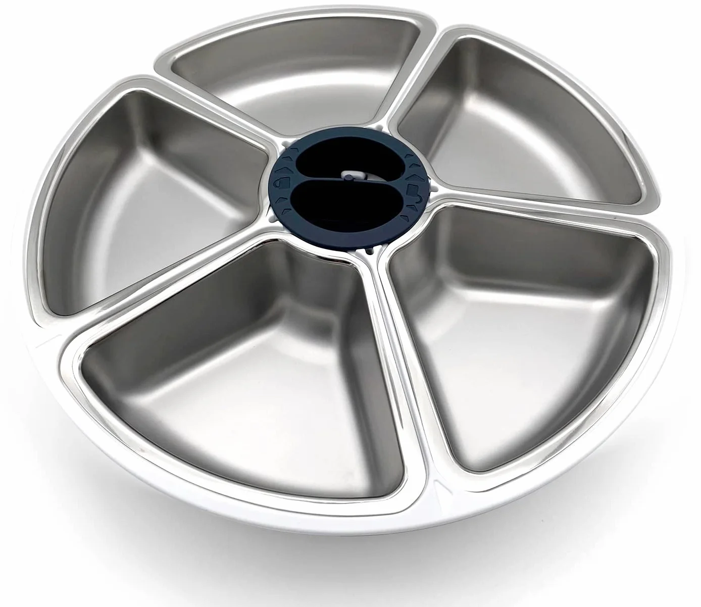 Cat Mate Comedero automático para Mascotas de Cinco Comidas con Insertos de Cuenco de Acero Inoxidable y Paquetes de Hielo (C500)
