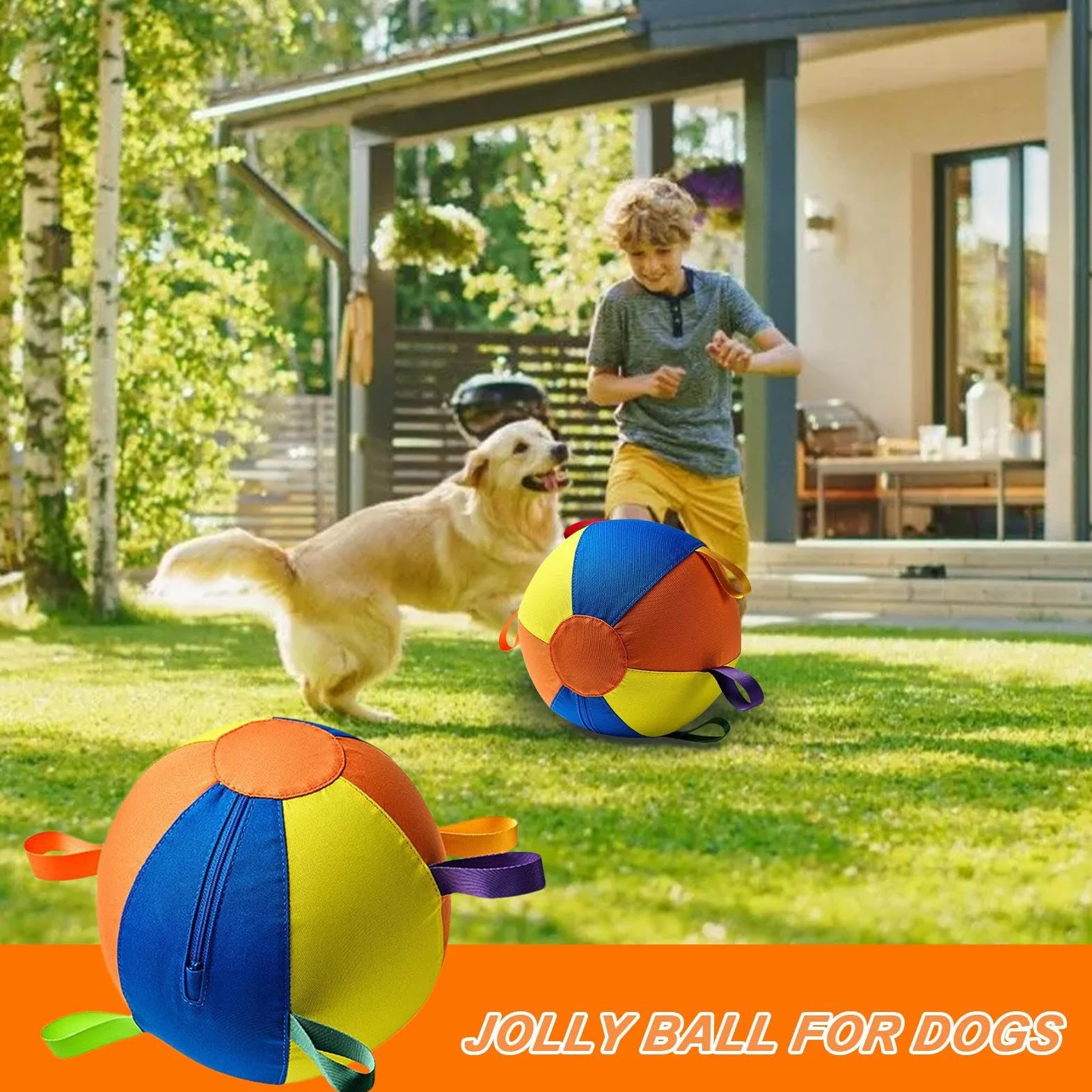 Pelota de Perro Juguete Resistente Mordeduras, Ejercicio Portátil, Juego | Pelota Interactiva Perros y Cachorros en Exteriores, Piscina, Agua, Navidad