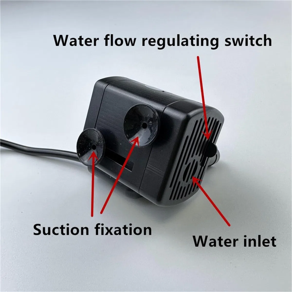 Bomba de agua USB de 5 V 12 V 24 V para acuario sumergible, pecera, fuente, estanque, dispensador de agua para mascotas (5800-DC 12V)