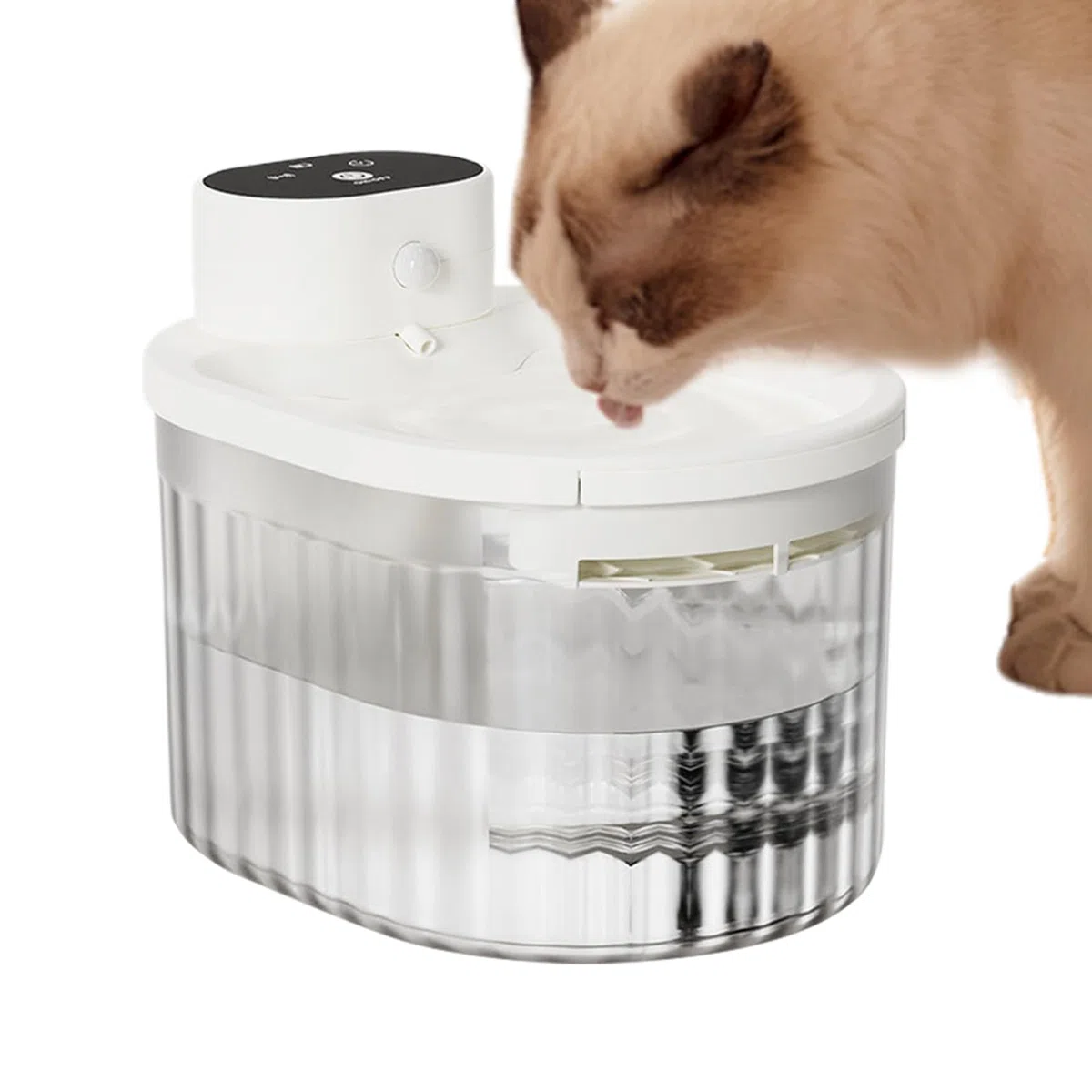 Fuente de Agua para Mascotas Bebedero Automático Silencioso Recargable 3L
