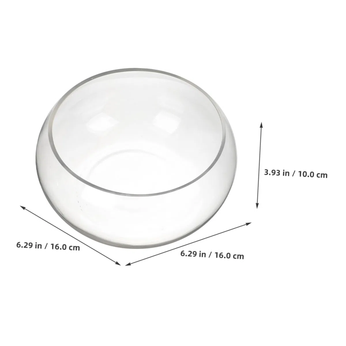 Kisangel 3 Piezas pecera Redonda de Escritorio Bol Equipo Maceta de Loto Redonda terrario Globo terráqueo Acuario pequeño Pecera Transparente Planta florero tazón de Burbujas de Vidrio