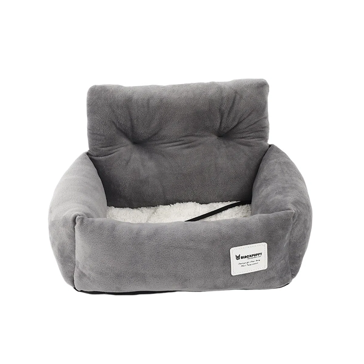 Gralara Asiento Elevador para Automóvil para Mascotas Transportín para Perros Y Gatos de Viaje Portátil Instale Fácilmente Accesorios de Tela Suave Y Cálido G, 53x42x29cm