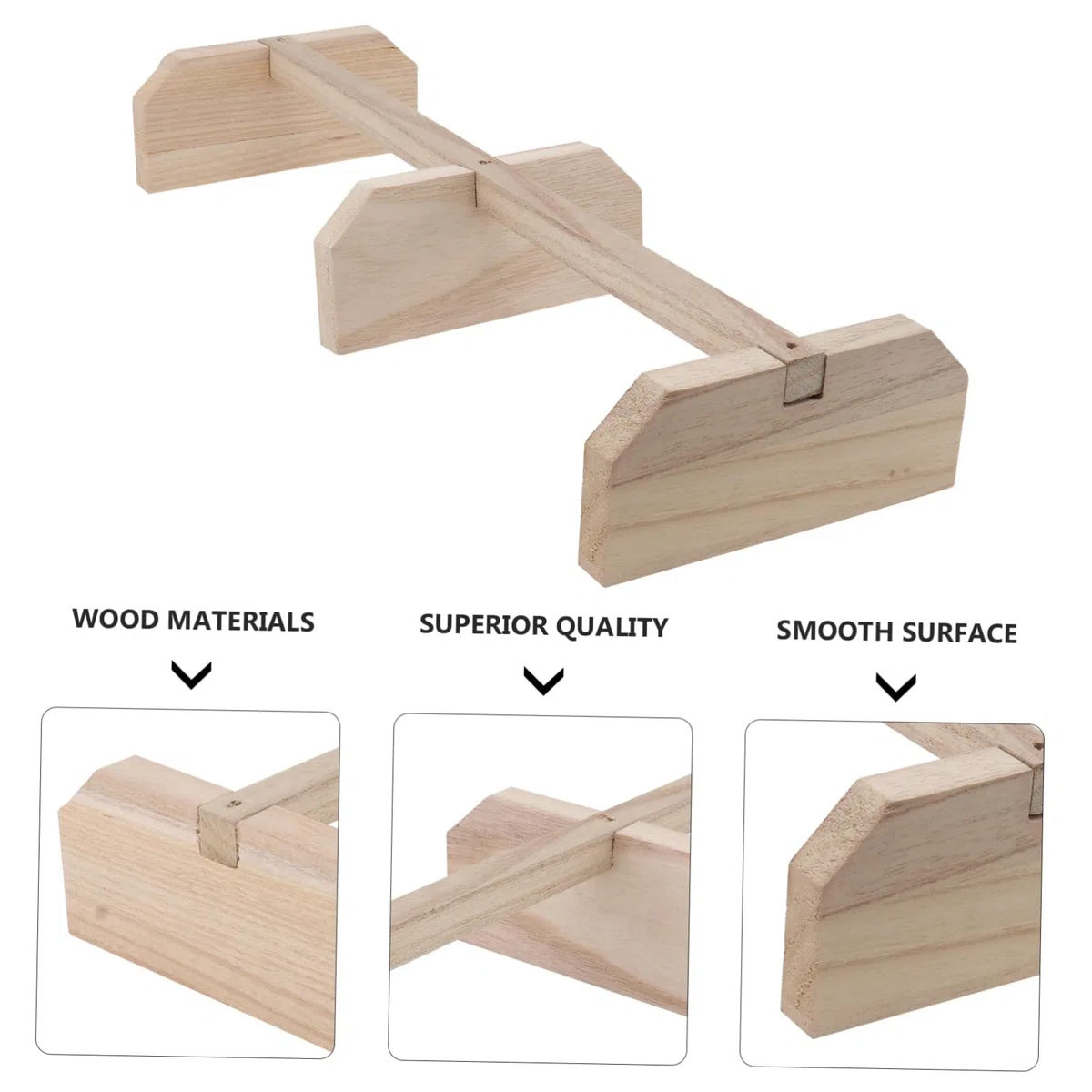 Sosoport 2piezas Perch De Madera para Aves y Barra De Descanso Natural Soporte para Pájaro Instalación para Pollos y Aves Medianas y