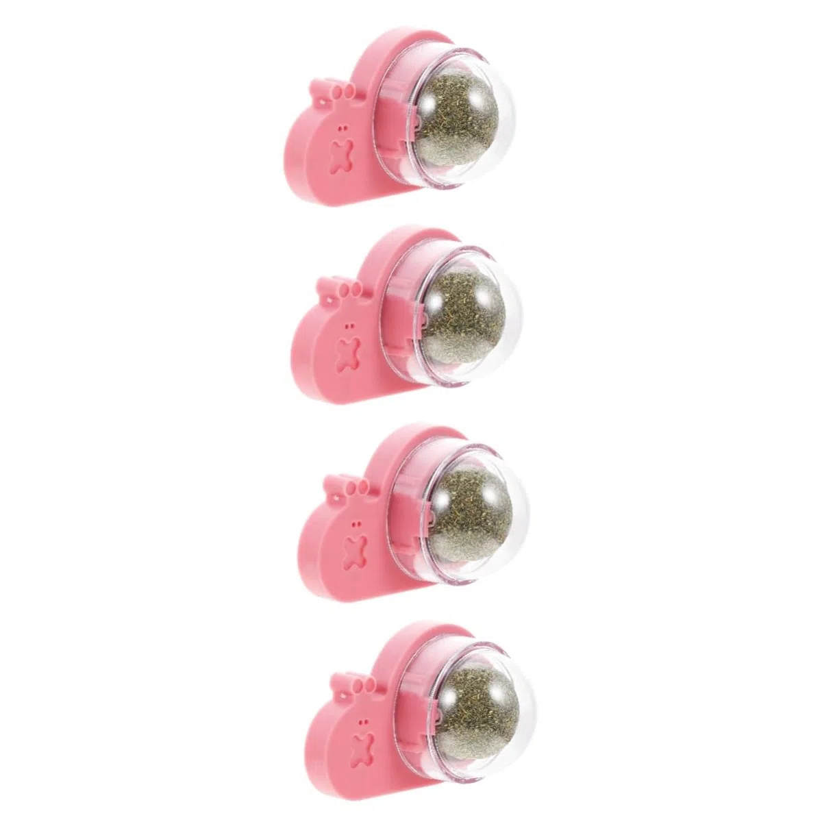 Kisangel 4piezas Pelota De Catnip para Gatos Interactiva Juguete para Mascotas Snack y Limpieza Pared para Gatos Pequeños y Gatitos