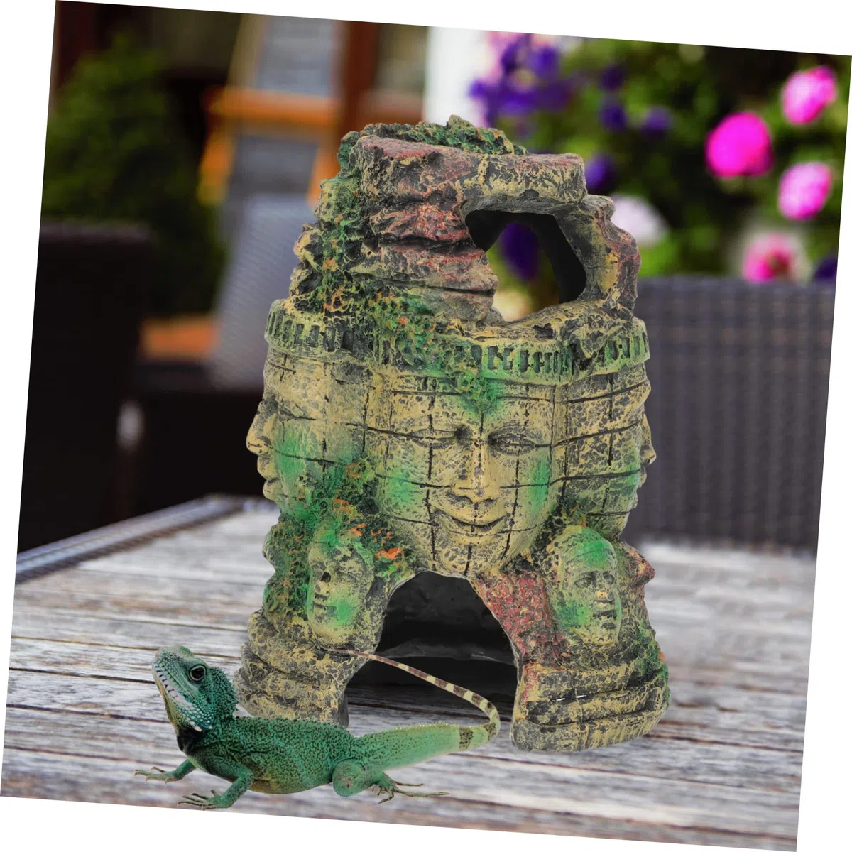 DOITOOL Decoración de Caja de Reptiles Escondite para Reptiles Decoración Natural para Terrarios Cueva de Terrario Accesorio para Doméstico