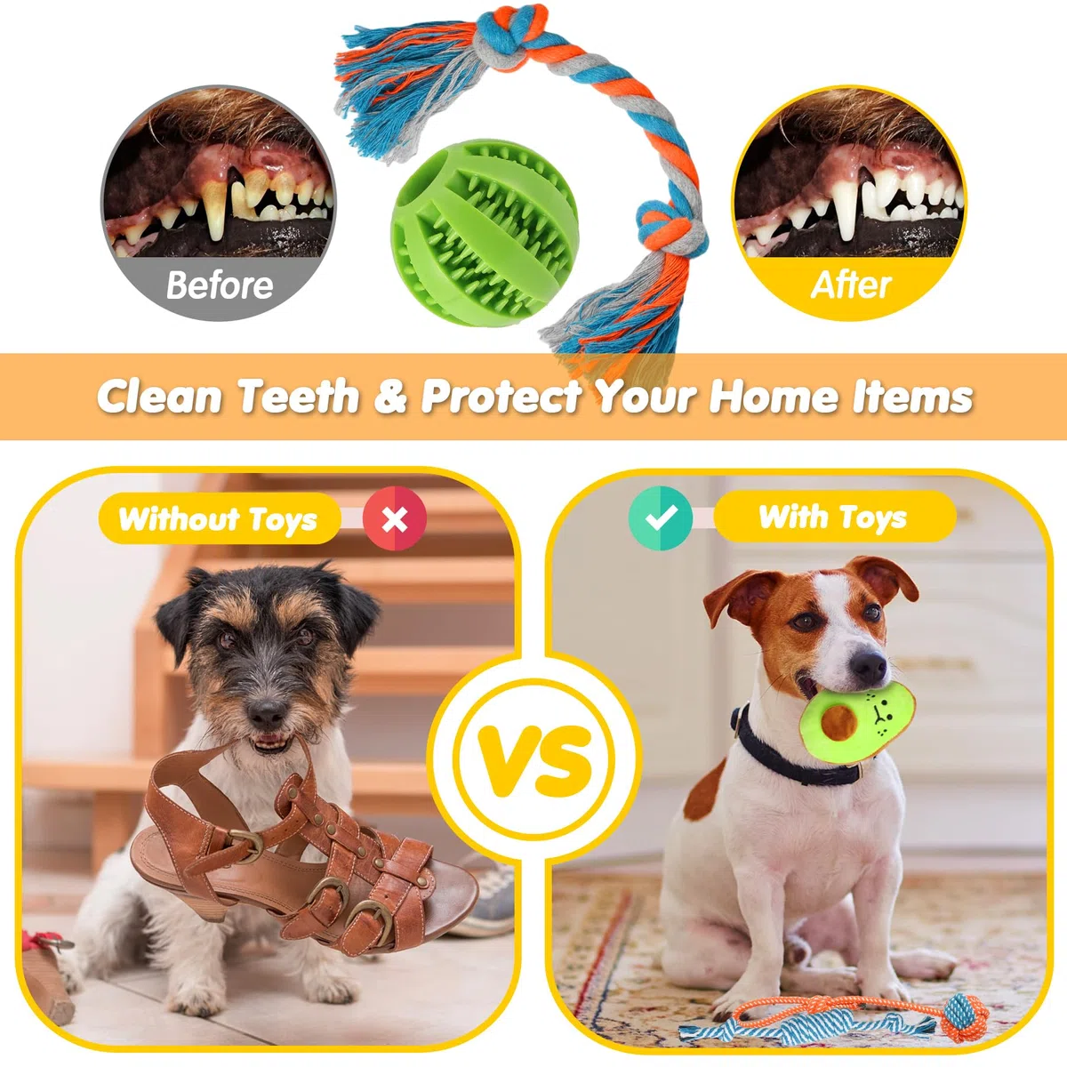 Zeaxuie Paquete de 20 Juguetes masticables de Lujo para Cachorros, Lindos Juguetes para Perros pequeños con Cuerdas, Juguetes masticables para Cachorros, Pelota de golosinas y Juguetes chirriantes