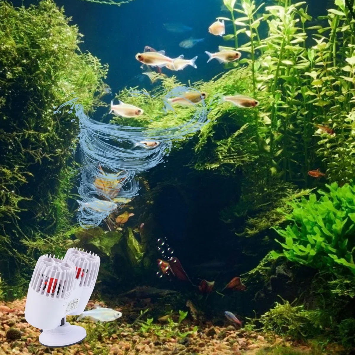 Generador de Olas para Acuario, Bomba Silenciosa de 20w y 15000l/h